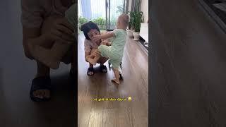 Pha quay xe vô cùng cute của bé trai #hangmommy #baby #mevabe #family #babycute #funnybaby #mybaby