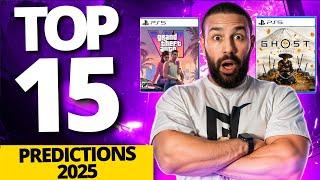 Predicting MY TOP 15 PS5 Games of 2025!