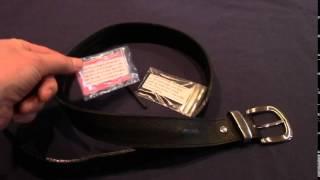 Use a hidden money belt to carry gear in your wardrobe survival kit