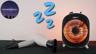 Fan heater and hair dryer sound for sleeping  - Black Screen