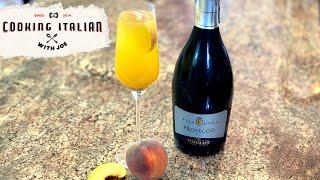 Bellini Italian Cocktail | Cooking Italian with Joe