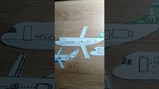 Fokker 100 planes #aviation #planes #shortvideo #art #drawing #shorts