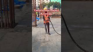 Construction project civil activities #shorts #construction #project #civil #works #workerlife