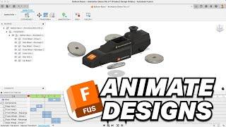 Getting Started Creating ANIMATIONS in Fusion 360 - Beginners Start Here!