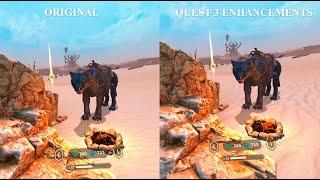 [4K] Asgard's Wrath 2 Quest 3 Enhancements VS Original