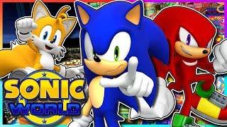 Team Sonic Play Sonic World (Sonic Tails and Knuckles)