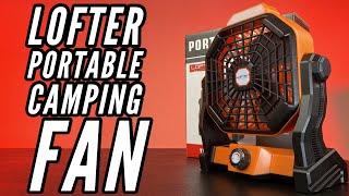 Stay Cool Everywhere | Lofter Portable Camping Fan With Flashlight