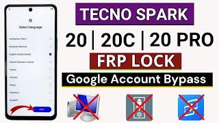 Tecno Spark 20/20c FRP Bypass Android 13 Without PC | Tecno Spark 20 Pro Google Account Bypass