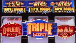 Blazing 777 Triple Double Jackpot Wild Nudging 3 Reel Slot