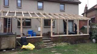 oak frame Veranda timelapse