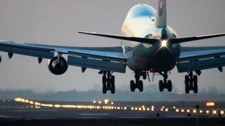 Sunset Landings at Kastrup (10 Minutes! No music! HD1080p)