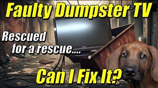 Repairing A Dumpster TV, And Donating It To A Great Cause!