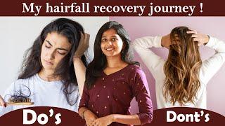 My hairfall recovery journey !  Do’s and Dont’s | #drsharmika #haircare #hairfall