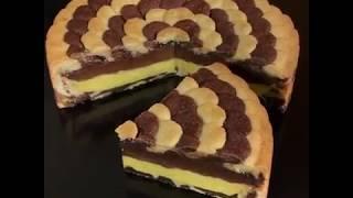 Torta Petalosa con doppia crema pasticciera [Ricetta Facile by al.ta.cucina]