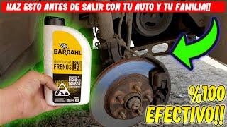 🟢TRUCO l COMO CAMBIAR LIQUIDO DE FRENOS Y PURGAR LOS FRENOS DE UN AUTO SIN AYUDA/100% EFECTIVO 