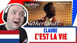  Netherlands' Claude - C'est La Vie Official Music Video  #Eurovision2025 | Teacher Paul Reacts