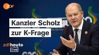 K-Frage und G20: Scholz im Interview und die Bilanz zu 1000-Tage Ukraine-Krieg | ZDFheute live