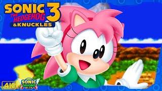Sonic 3 & Knuckles (Origins Plus) ⁴ᴷ Full Playthrough (All Chaos & Super Emeralds, Amy gameplay)