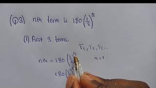 2023 G12 MATHS PAPER 2 Q3 GEOMETRIC PROGRESSION (INTERNALS)