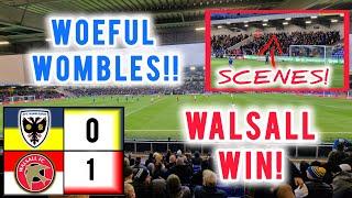 WALSALL SCENES! WOEFUL WOMBLES! AFC WIMBLEDON V WALSALL FC.