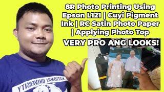 8R Photo Printing Using Epson L121 | Cuyi Pigment Ink | RC Satin With Glossy Photo Top