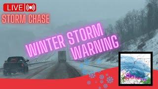 LIVE WINTER STORM CHASE - NORTHEAST - WINTER STORM WARNING