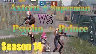 Axtern+Superman Vs Psycho+Prince M24 Challenge..!! Season 14 first challenge in TDM