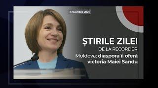 4 NOIEMBRIE 2024. Moldova: diaspora îi oferă victoria Maiei Sandu