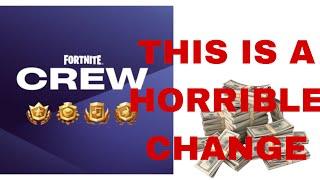 Fortnite CREW has insane VALUE now, OR DOES IT?