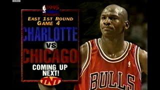 NBA On TNT - Hornets @ Bulls 1995 Playoffs R1 Game 4