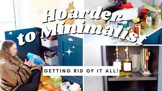 HOARDER TO MINIMALIST 2024 | GETTING RID OF EVERYTHING I OWN | DECLUTTERING MY ENTIRE HOME 2024