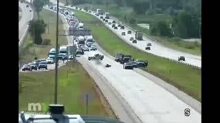 MnDOT Video from the Serious Crash Scene on I-35 in Lakeville, Minnesota