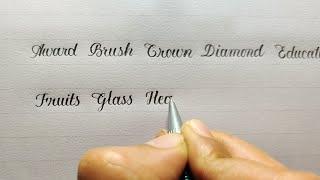 English cursive writing practice for beginners | Simple words practice with capital A-Z