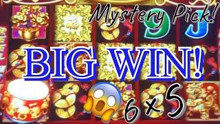 Dancing Drums Slot Machine | Mystery Pick | BIG WIN BONUS!! 