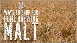 OUR MALT FOR HOME BREW BEER - THE MALT MILLER HOME BREWING CHANNEL