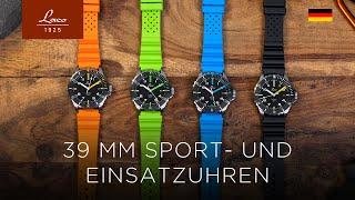 Laco 39 mm Sport- und Einsatzuhren (Deutsche Version)