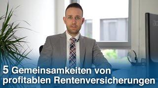 Diese 5 Kriterien sollte deine Rentenversicherung erfüllen!