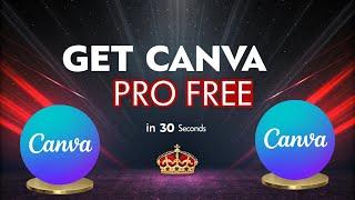 CANVA PRO in 30 Seconds || Get Canva Pro Team Invite Link || Updated November 30, 2024