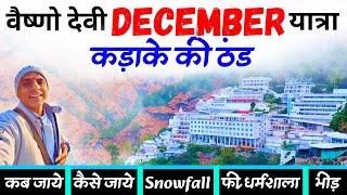 वैष्णो देवी यात्रा December 2024 |  Mata Vaishno Devi Yatra Latest Video | Vaishno Devi Snowfall