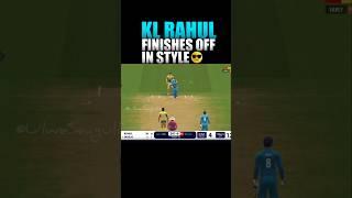 kl Rahul finishes off in style real cricket 24 | ind vs aus champions trophy 2025 in rc24 #shorts