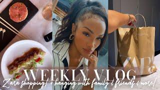 WEEKLY VLOG! ZARA SHOPPING! + FAMILY TIME + HANGING WITH FRIENDS & MORE! ALLYIAHSFACE VLOGS