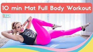 [Full Body] 10 Minute Pilates Mat Workout |  4-Week Challenge (1/4)  | Online Pilates Classes