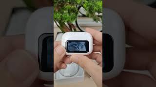 Wireless Earbuds with LED Touch Screen, ANC Noise Cancellation 45dB, Smart Display Case, White.