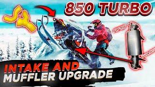 Ski Doo Summit 850 TURBO Silicone Tubes & Muffler UPGRADES!