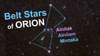 Belt Stars of Orion - Alnitak, Alnilam and Mintaka