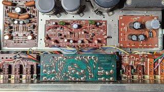 how to use a pencil to find failed parts in 52 year old audio gear; repairing a marantz 1060 part 1