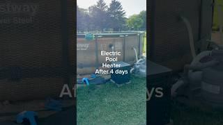Pool heater after 4 days use