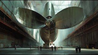 How Giant Propeller Is Made. Install Propellers For Giant Ship.