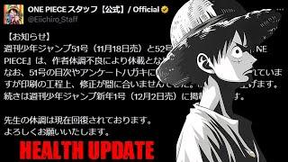 Eiichiro Oda Health Update and The Future of One Piece in Shonen Jump