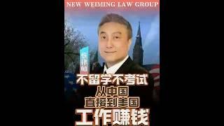 不留学不考试，从中国直接到美国工作赚钱 # #greencard #移民經歷 #美国工作